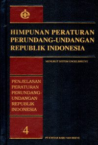 Image of Himpunan peraturan perundang-undangan Republik Indonesia menurut sistem Engelbrecht 4
